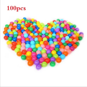 100pcs/lot Eco-Friendly Colorful Soft Plastic Water Pool Ocean Wave Ball Baby Funny Toys Stress Air Ball Outdoor Fun Sports