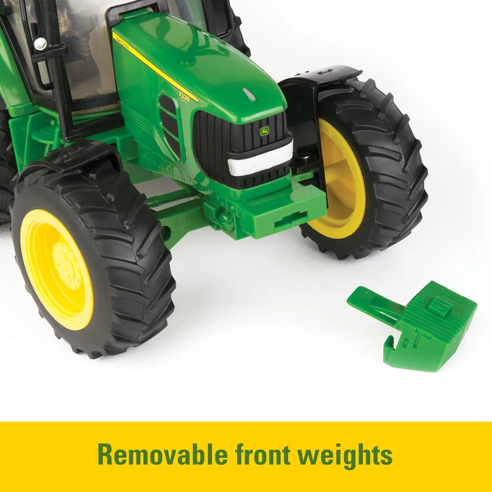 1:16 John Deere Big Farm 7330 Tractor with Baler Toy Set