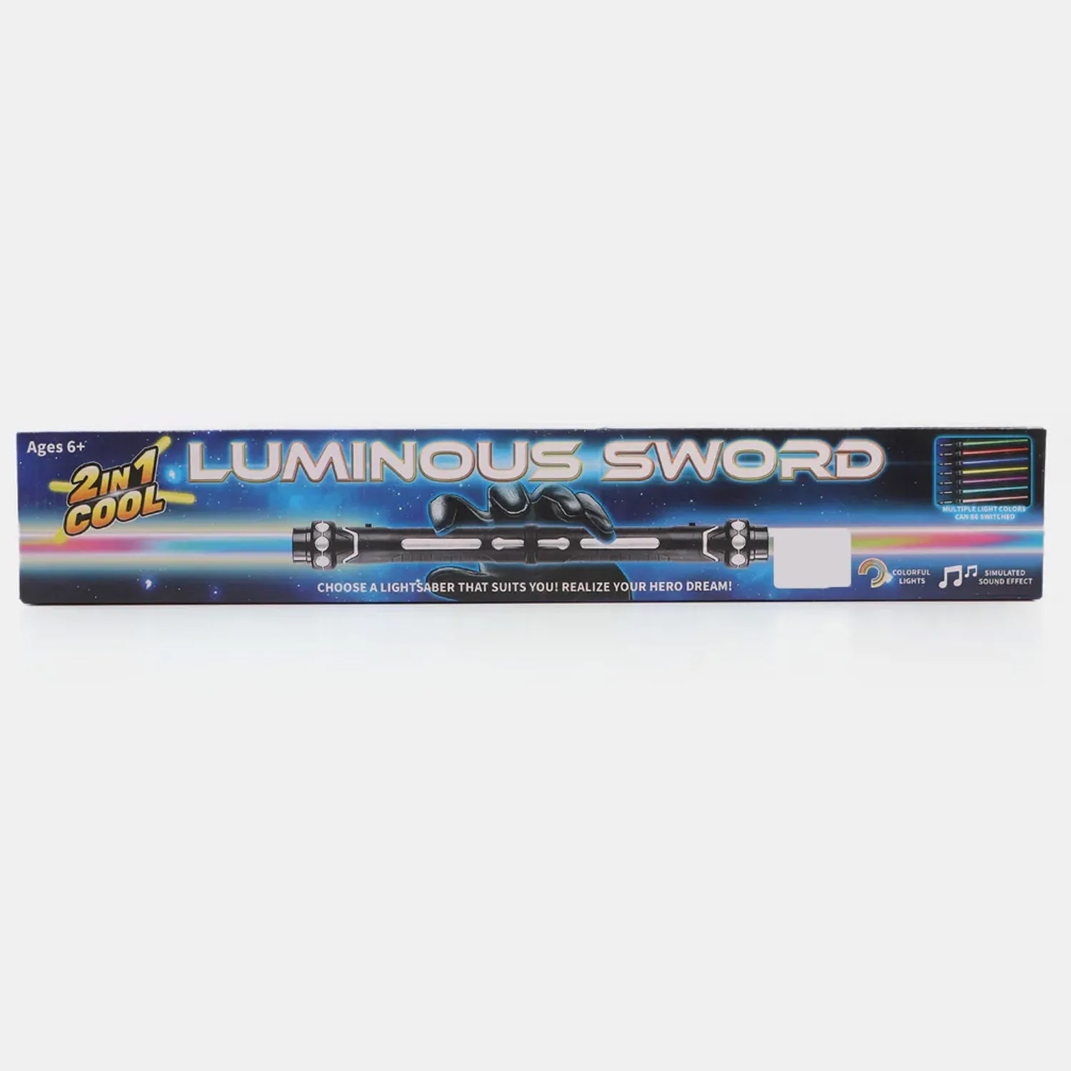 2 In 1 Transparent Space Rod W/Light