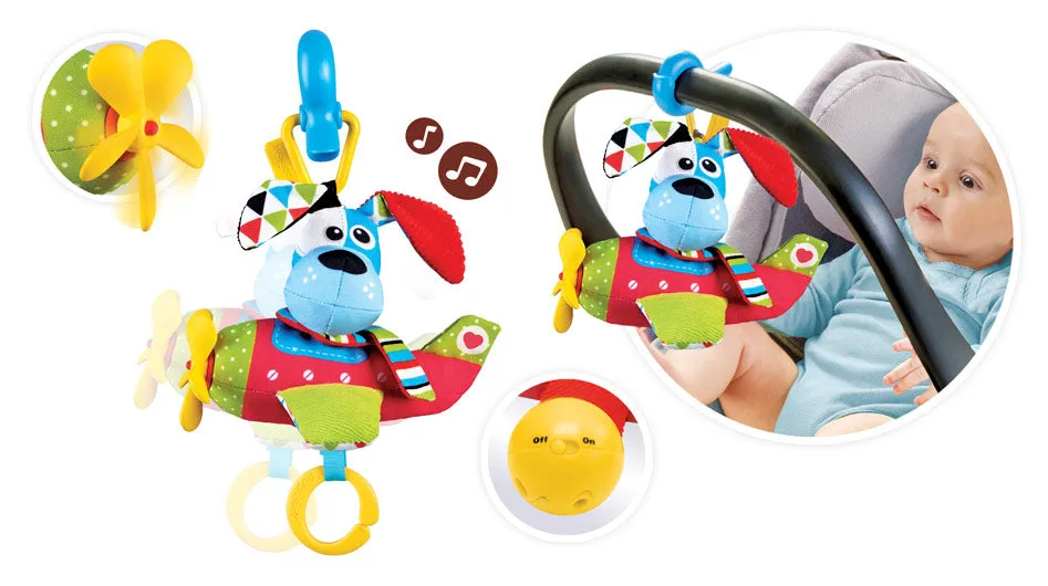 [2-Pack] Yookidoo Tap 'N' Play Musical Plane Dog