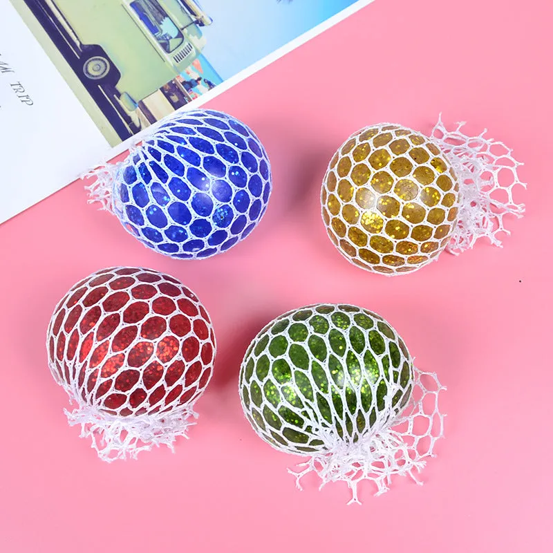 4 PCS Grape Ball Stress Relief Squeeze Toy, TO0085