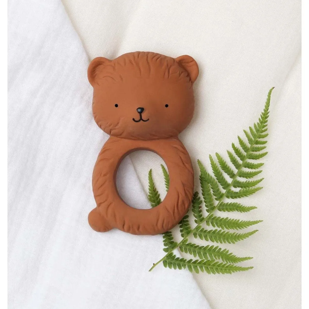 A Little Lovely Company Teether Ring - Bear