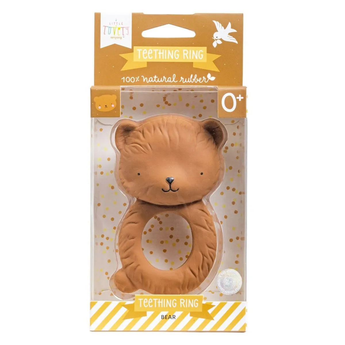 A Little Lovely Company Teether Ring - Bear