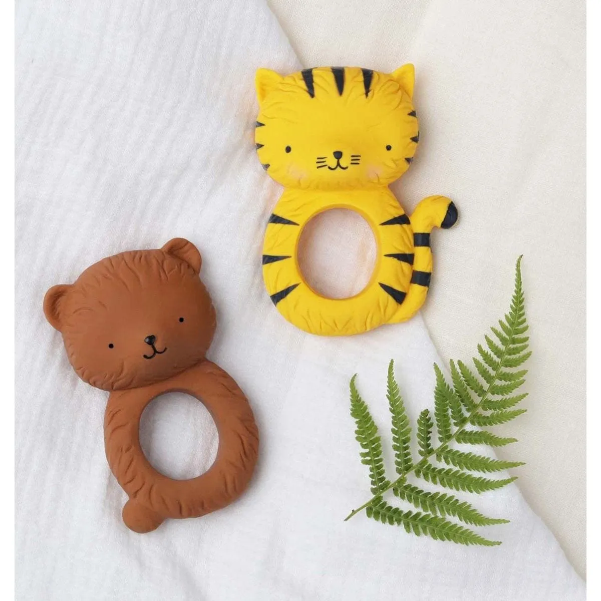 A Little Lovely Company Teether Ring - Bear