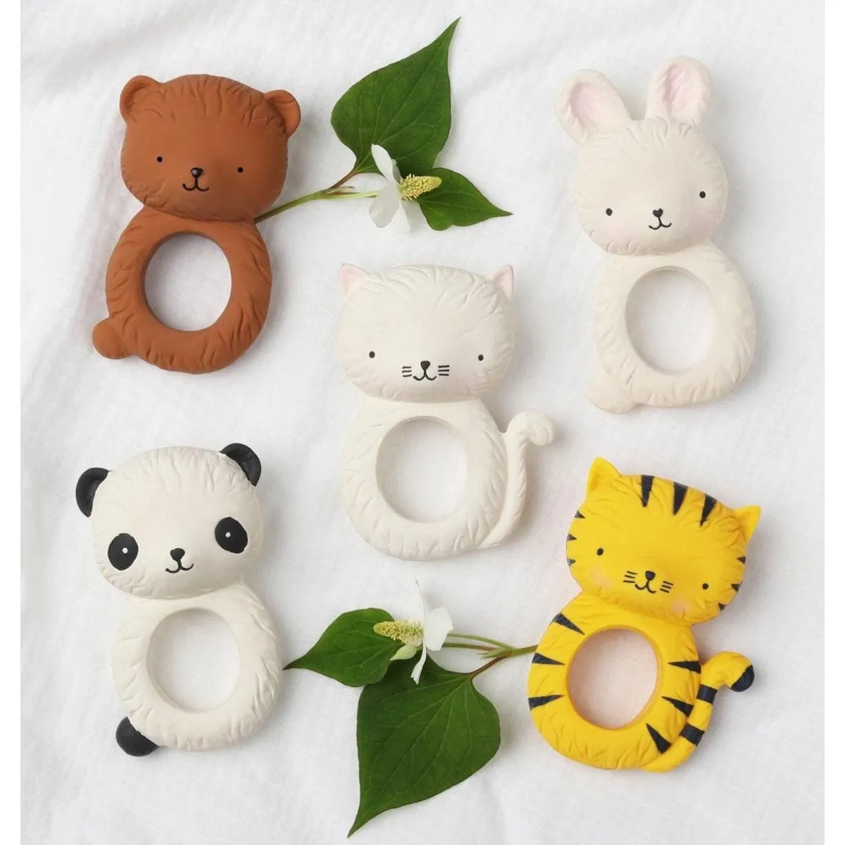 A Little Lovely Company Teether Ring - Bear