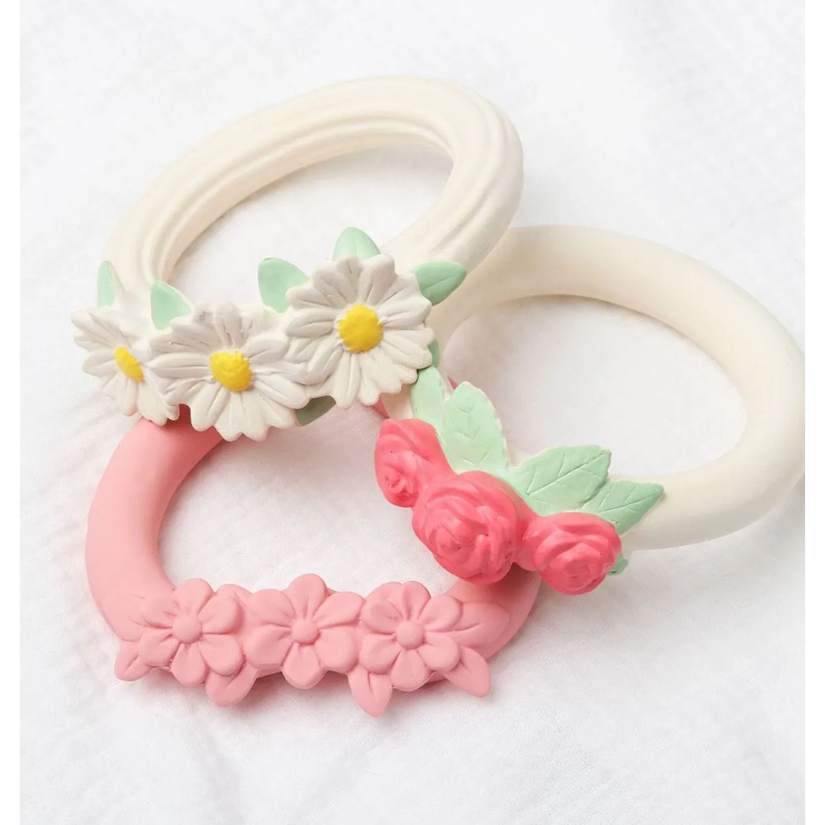 A Little Lovely Company Teething Ring Daisy Chain