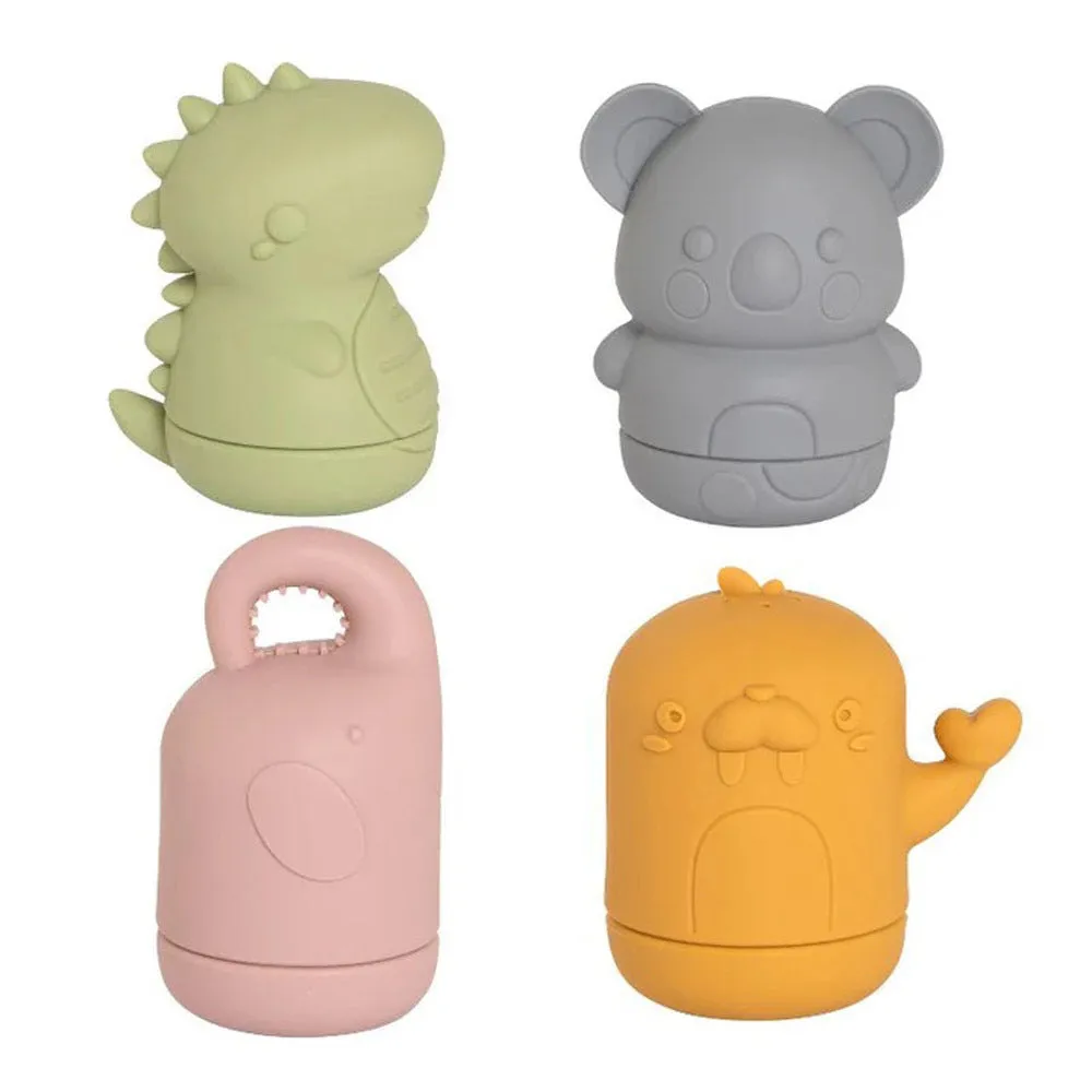 All4Ella Silicone Bath Toys Squeezy Animals