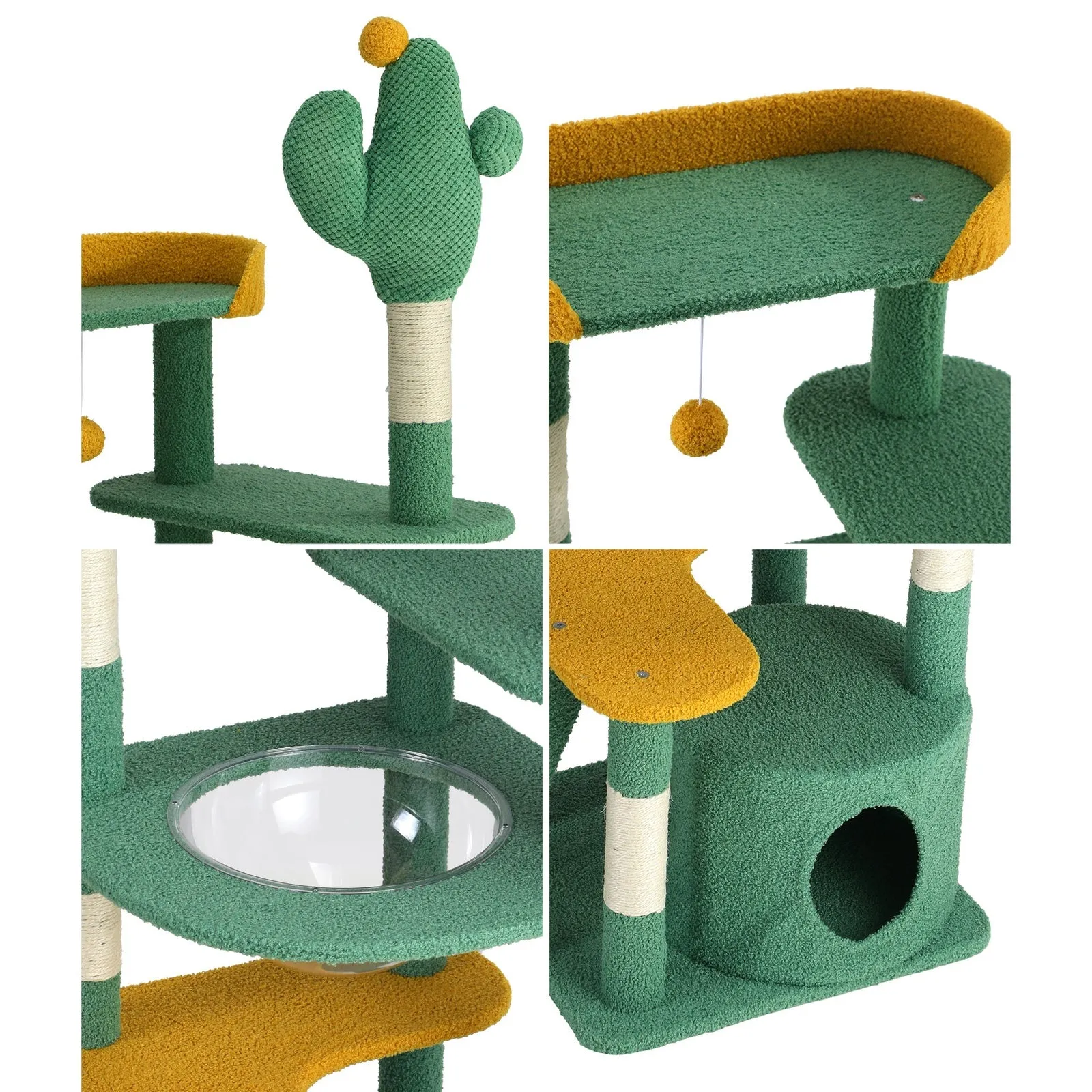 Alopet Cat Tree Tower Scratching Post 144cm Pet Condo House Furniture Scratcher