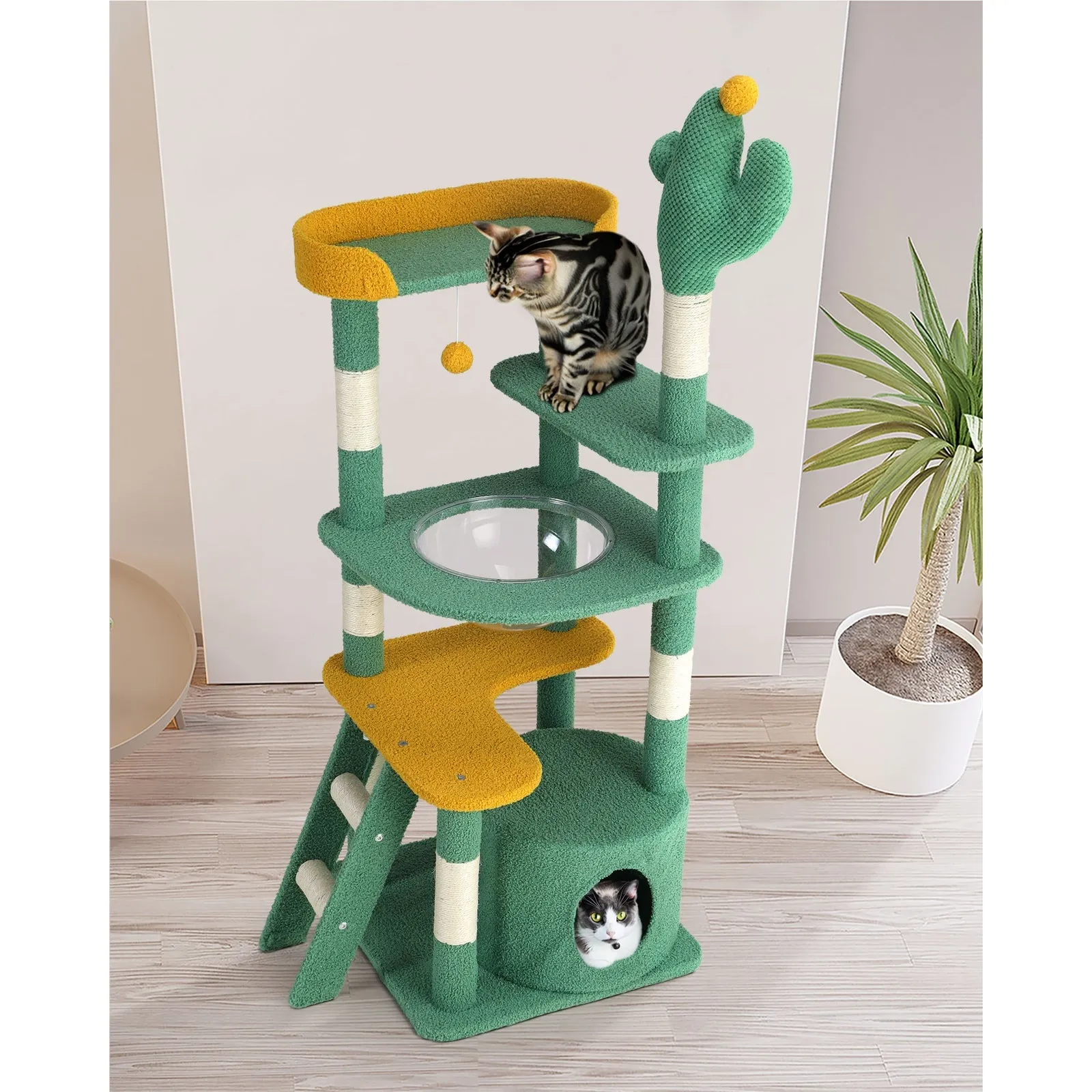 Alopet Cat Tree Tower Scratching Post 144cm Pet Condo House Furniture Scratcher