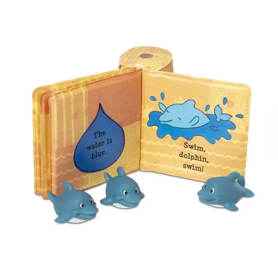 Baby Dolphins Bath Book & Toy