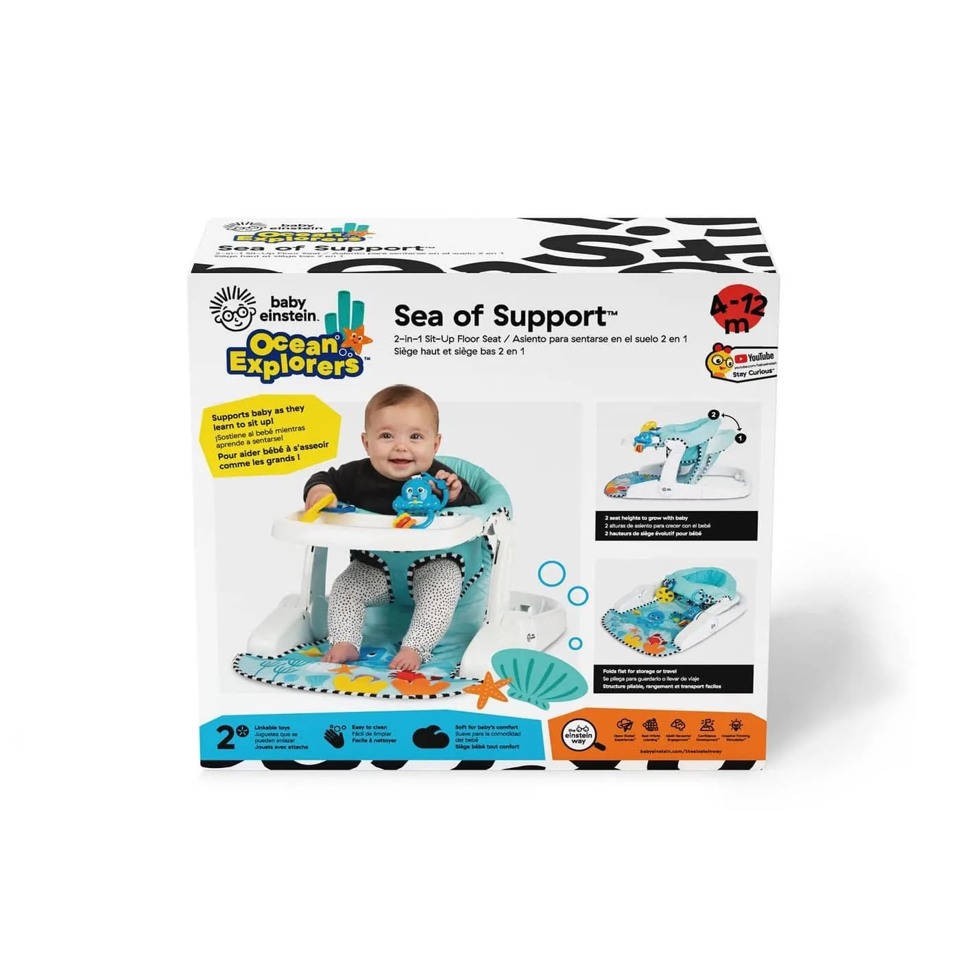 Baby Einstein Sea of Support™ 2-in-1 Sit-Up Floor Seat