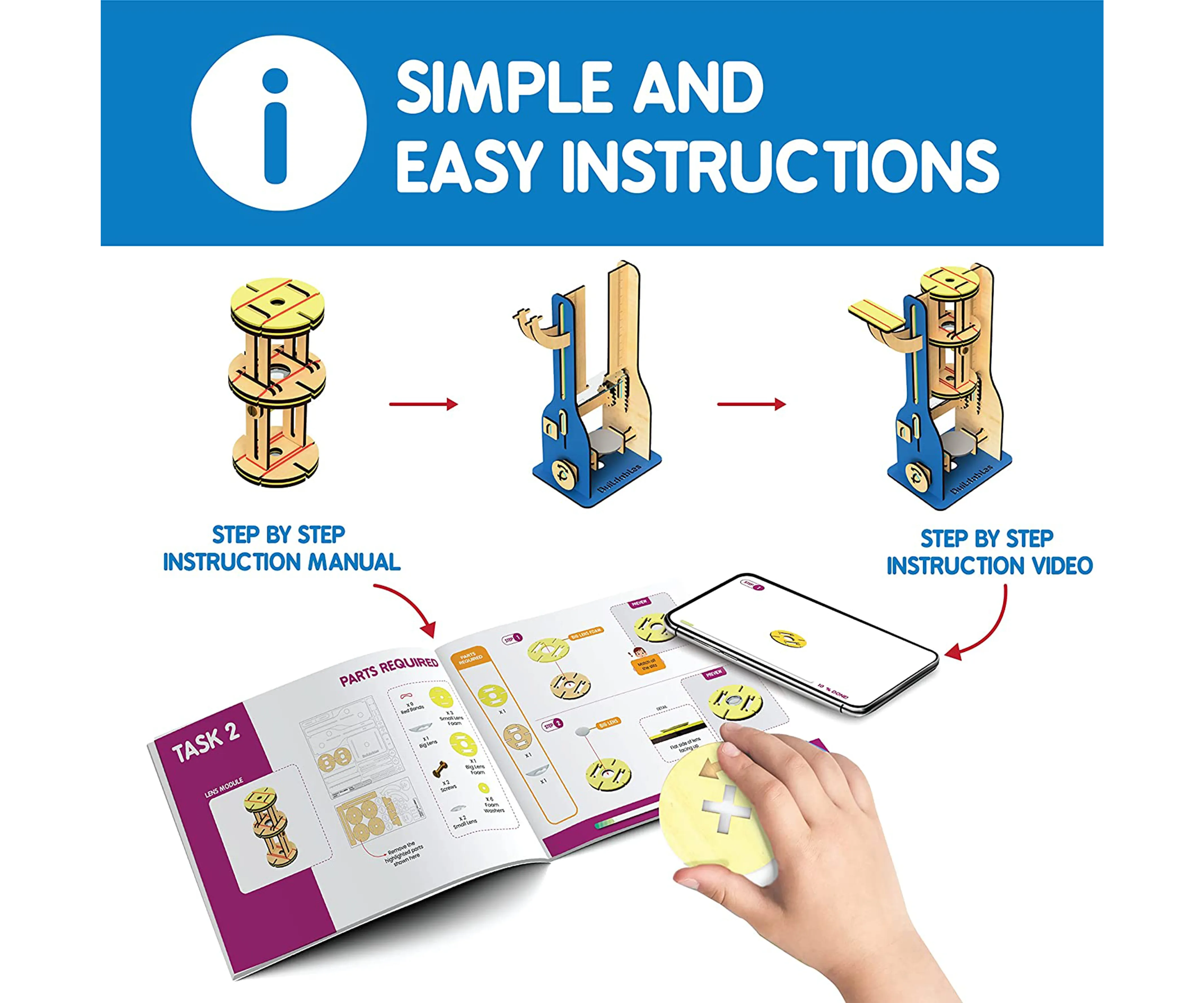 Buildables Compound Microscope | STEM Construction Toys (ages 8 )