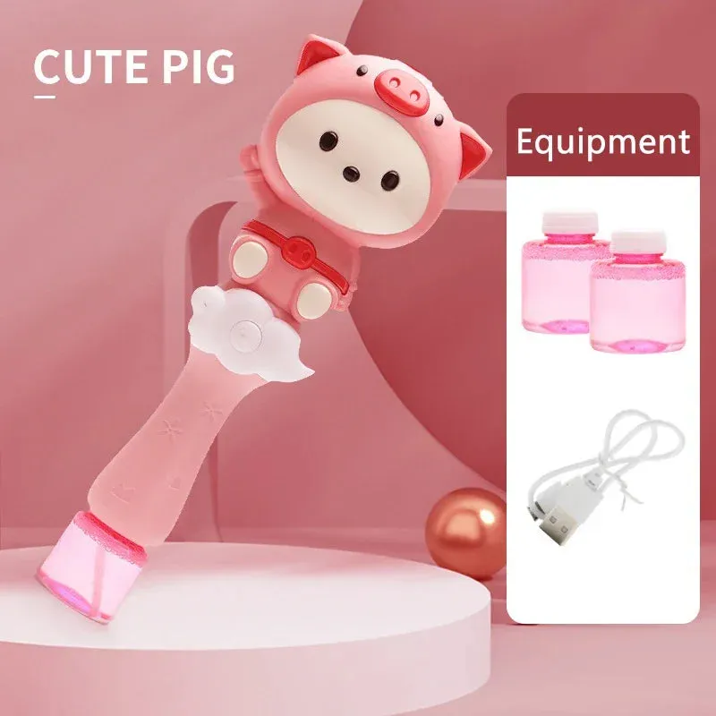 Cartoon Little Sheep Handheld Bubble Machine