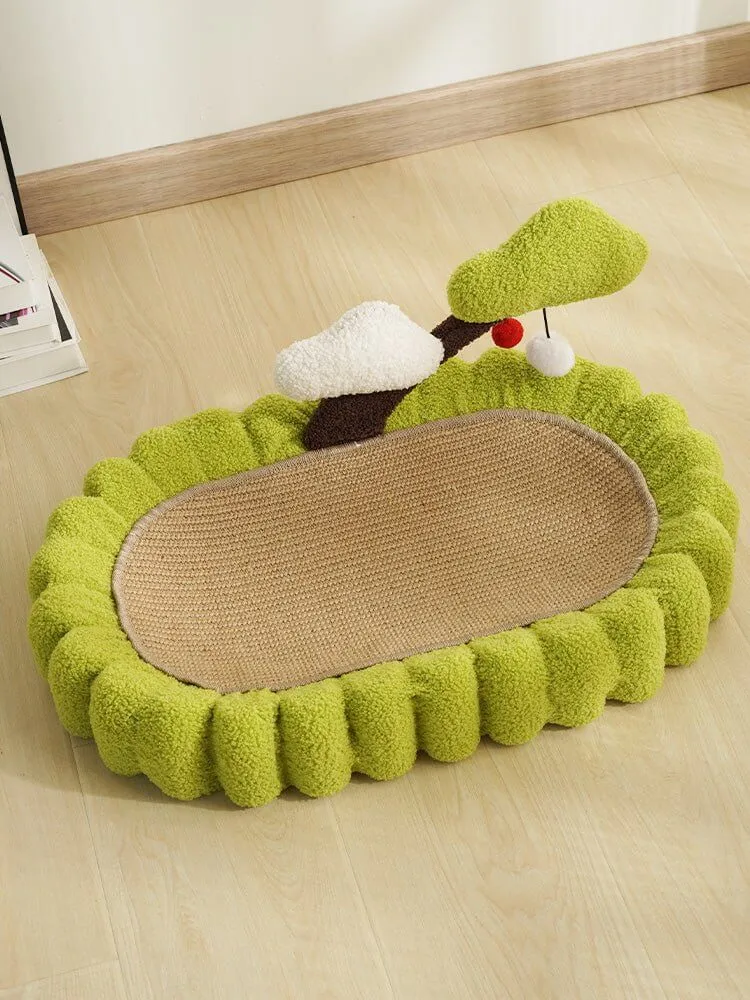 Cat Scratcher Cat Pad Bed Scratching Board Sisal Bowl