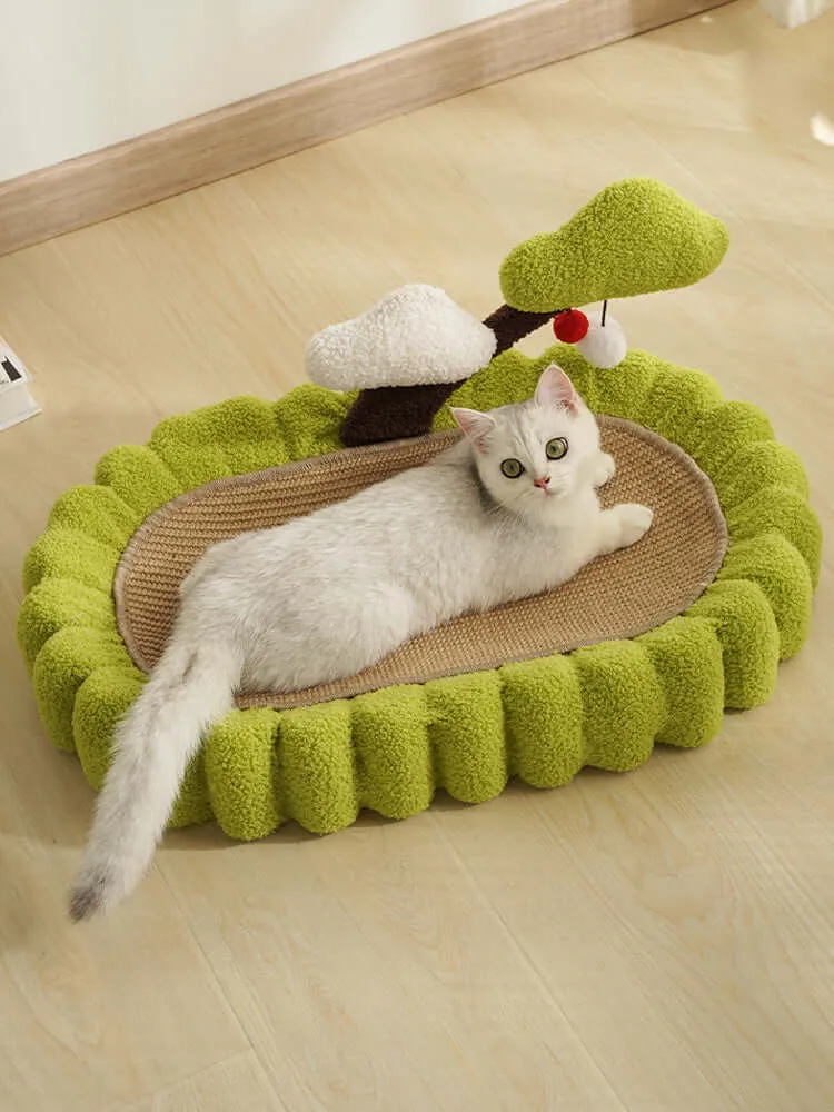 Cat Scratcher Cat Pad Bed Scratching Board Sisal Bowl