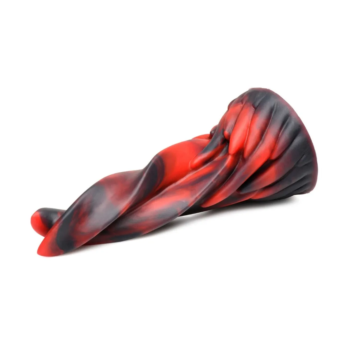 Creature Cocks Hell Kiss Twisted Tongues Silicone Dildo Red Black