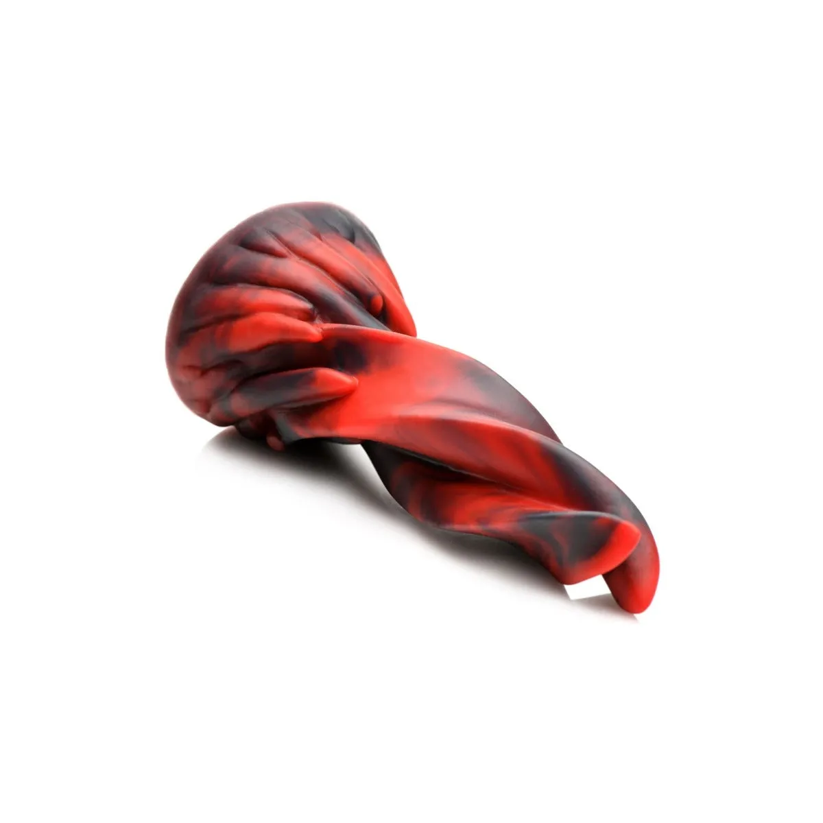 Creature Cocks Hell Kiss Twisted Tongues Silicone Dildo Red Black