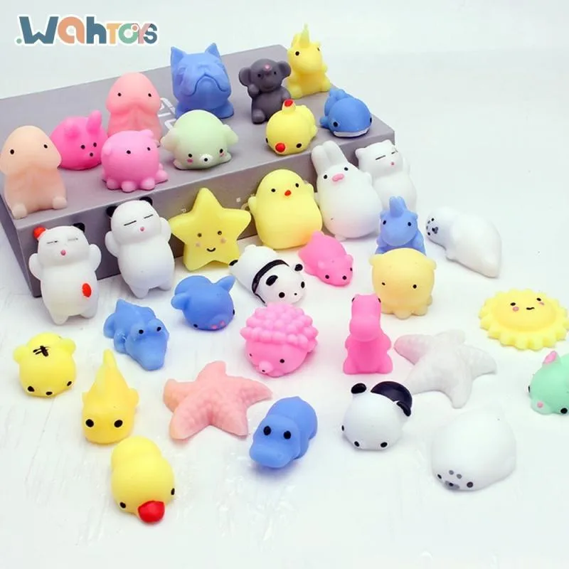 Cute Stress Reliever Toys Animal Pinch Toys For Kids Squishy Toys Mini Mochi Toy Mochi Cat Squishy Mochi Toys Mochi Set