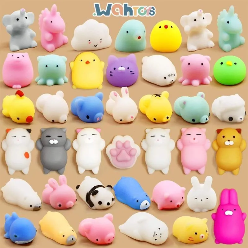 Cute Stress Reliever Toys Animal Pinch Toys For Kids Squishy Toys Mini Mochi Toy Mochi Cat Squishy Mochi Toys Mochi Set