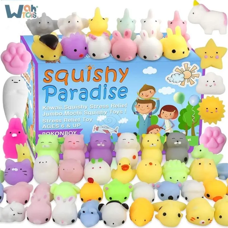 Cute Stress Reliever Toys Animal Pinch Toys For Kids Squishy Toys Mini Mochi Toy Mochi Cat Squishy Mochi Toys Mochi Set