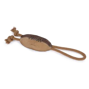 Digby & Fox Leather Rugby Ball Dog Toy