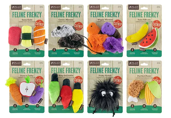 Feline Frenzy Plush Toy Collection