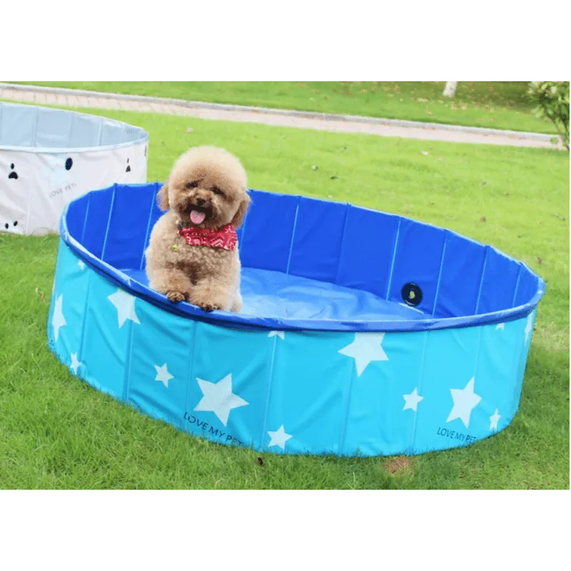 Foldable Dog Pool - Star Graphic