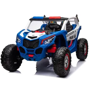 Freddo Toys 24V Freddo Storm Police UTV 2-Seater for Kids with Lights & Sirens