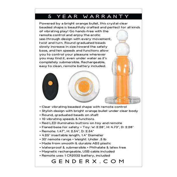 Gender X Orange Dream - Clear/orange