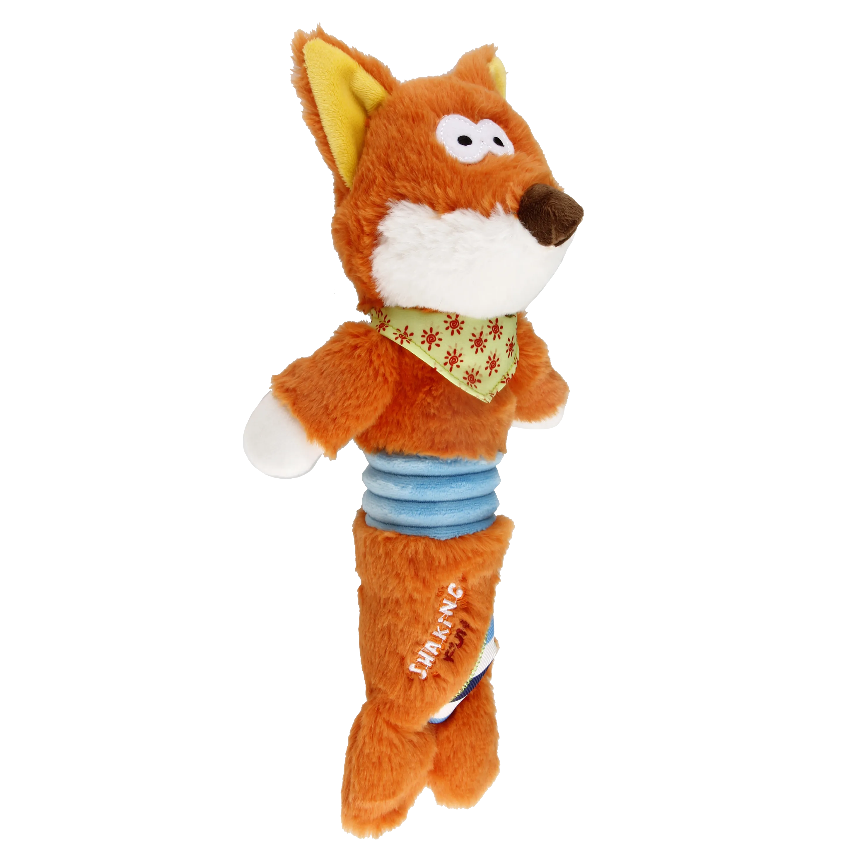 GiGwi Shaking Fun Series Fox Squeaky Crinkle Dog Toy for Medium and Large Dogs