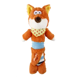 GiGwi Shaking Fun Series Fox Squeaky Crinkle Dog Toy for Medium and Large Dogs