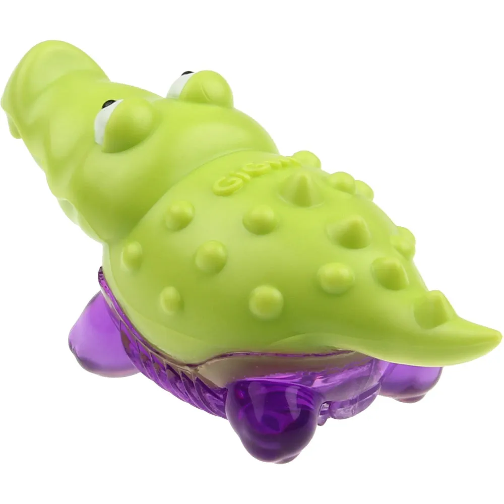 GiGwi Suppa Puppa Alligator TPR Dog Toy (Green/Purple)