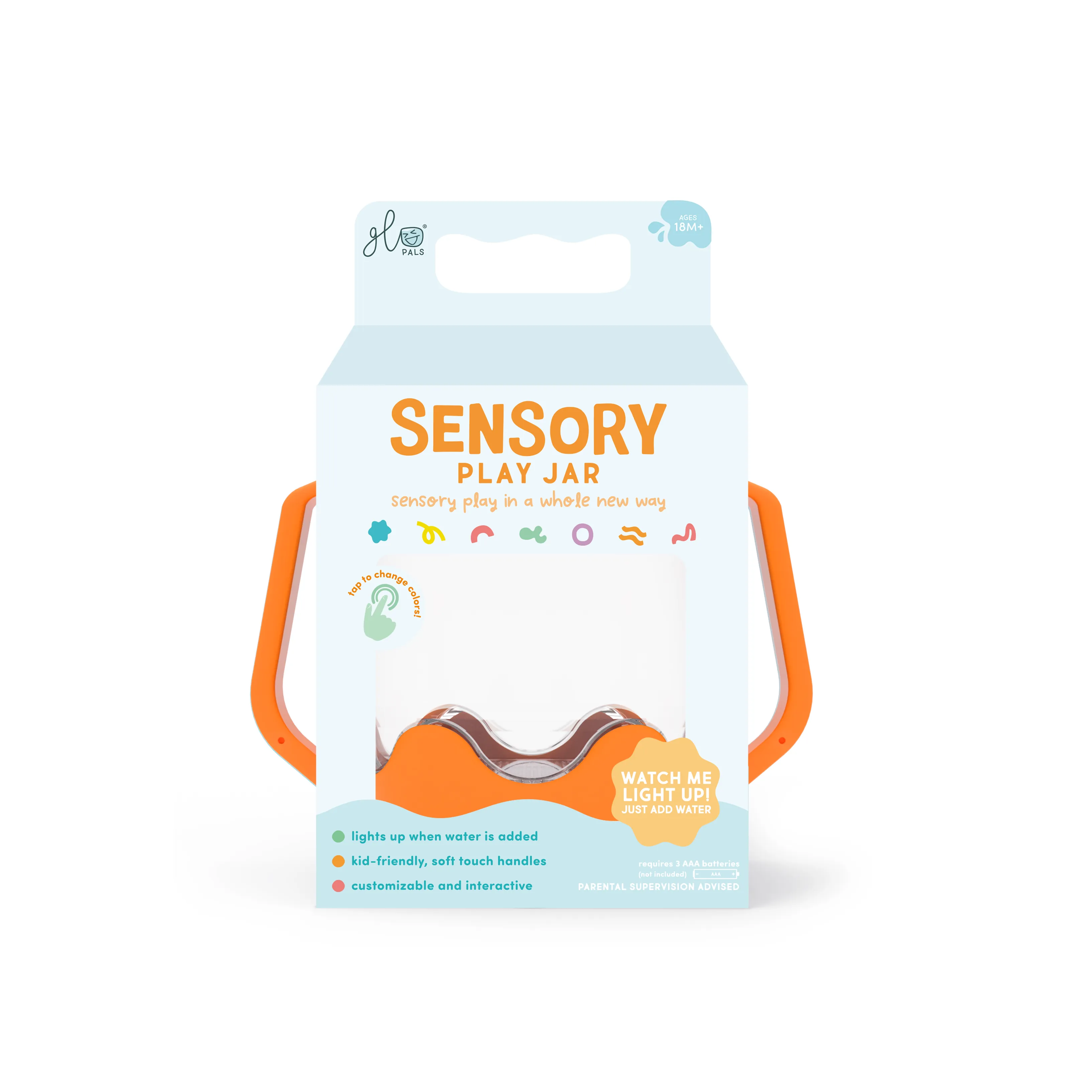 Glo Pals - Orange Sensory Play Jar