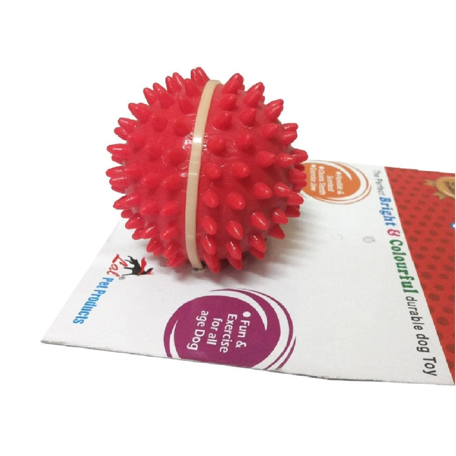 Goofy Tails Rubber Spike Ball Dog