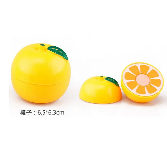 Hot Sale Plastic Kitchen Food Fruit Vegetable Cutting Kids Pretend Play Educational Toy Safety Children Kitchen Toys Sets