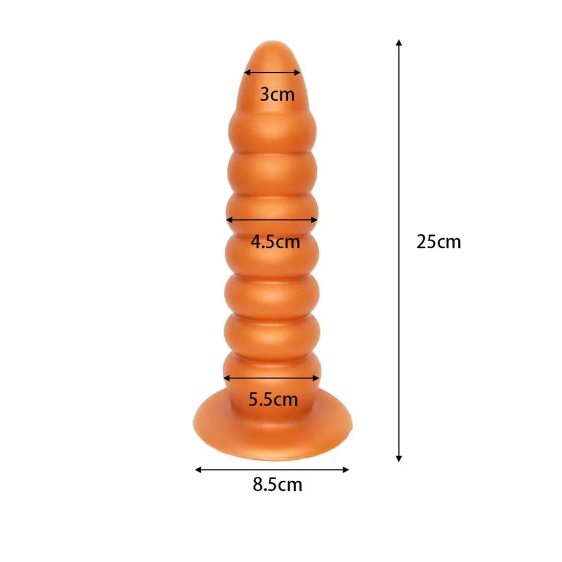 Huge Anal Dildo Butt Plug - Big Threads Silicone Dildos Suction Cup Hands Free Play