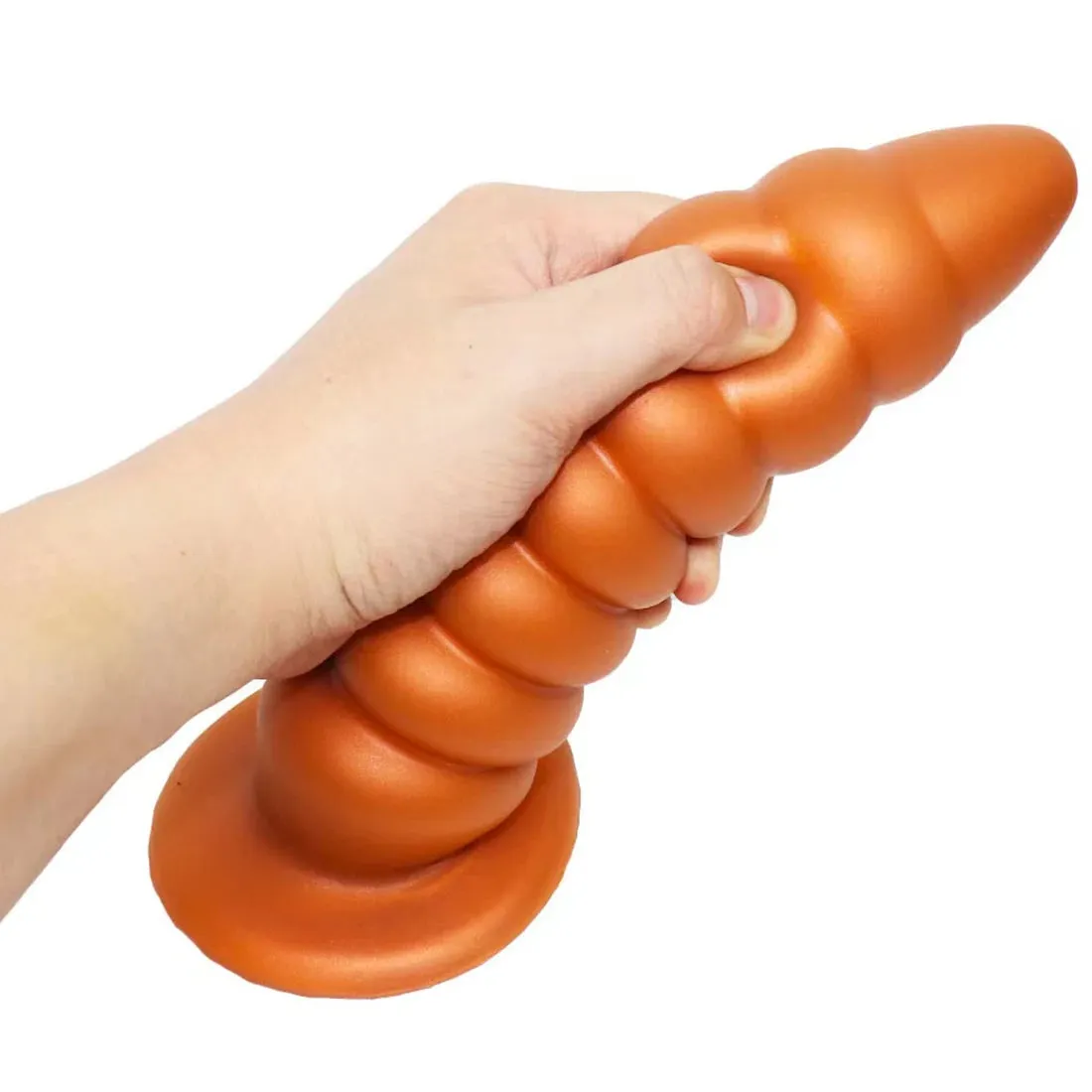 Huge Anal Dildo Butt Plug - Big Threads Silicone Dildos Suction Cup Hands Free Play