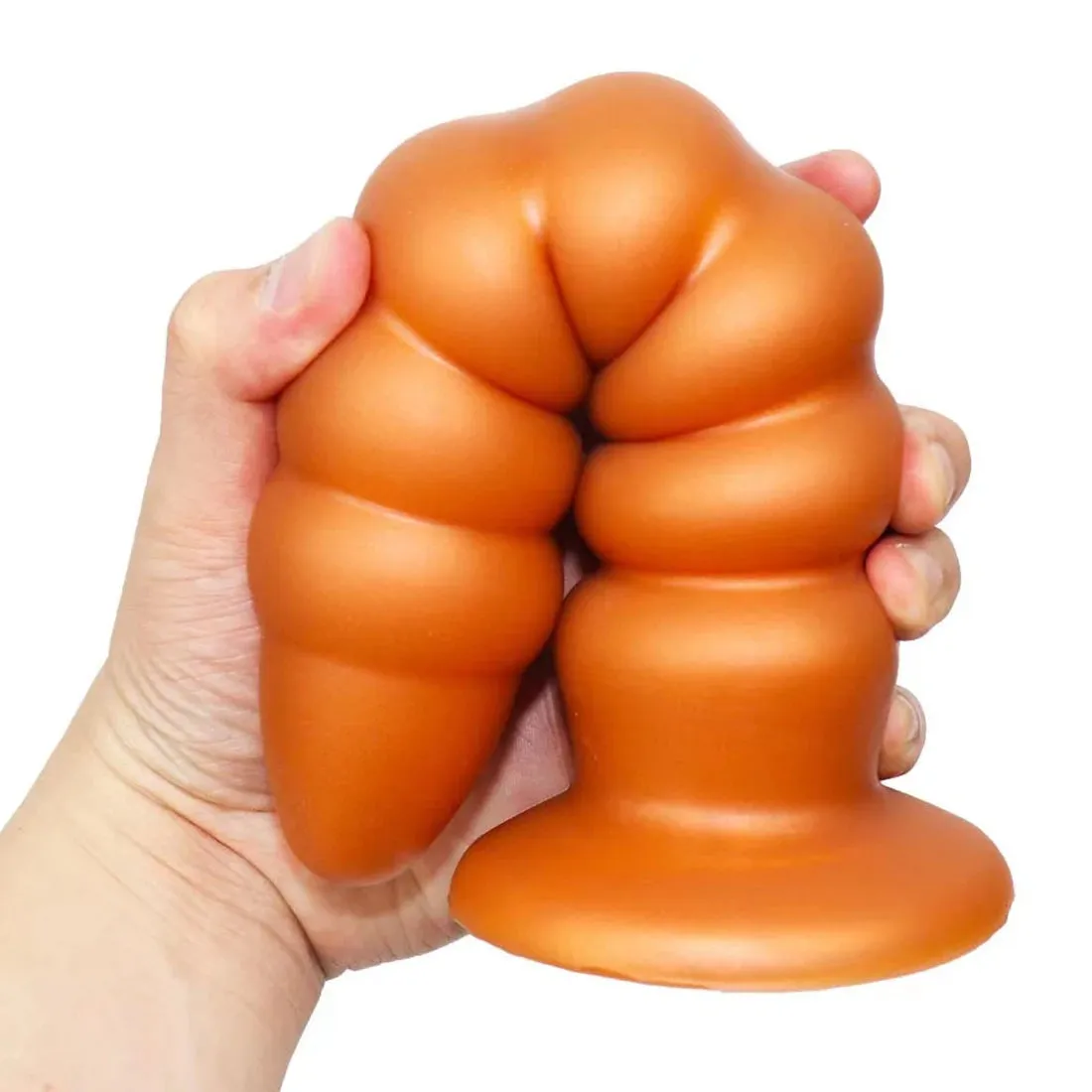 Huge Anal Dildo Butt Plug - Big Threads Silicone Dildos Suction Cup Hands Free Play