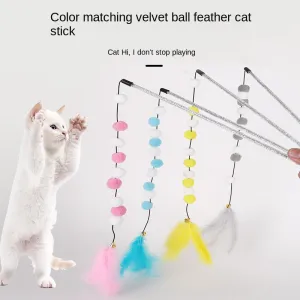 Interactive Cat Teaser Wand Toy for Indoor Cats  Enriching Playtime