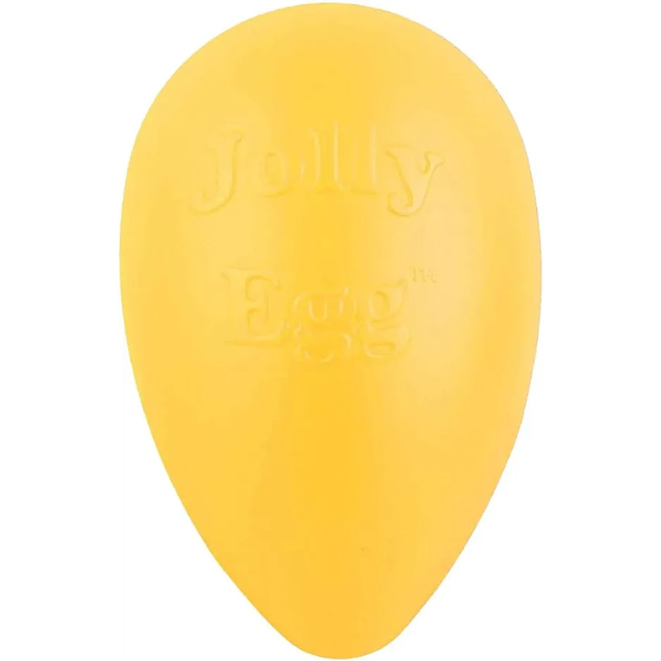 Jolly Pets Egg Dog Toy Yellow