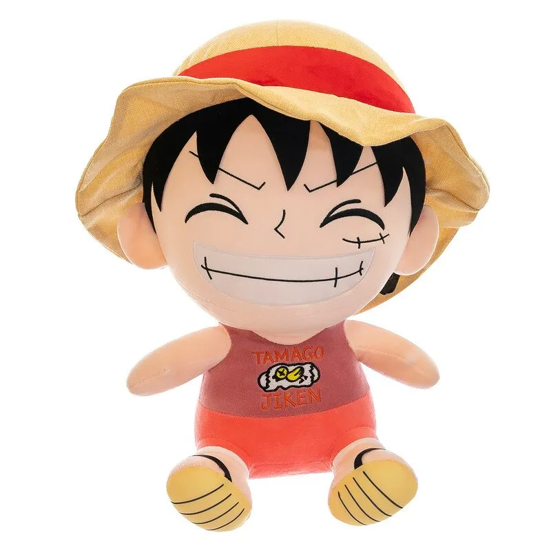 Kawaii Anime Figure Luffy Plush Throw Pillow One Piece Plush Toys Stuffed Doll Cute