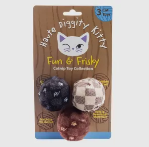 KV Balls (Checker) Catnip Toys