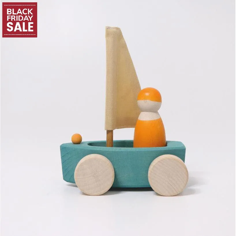 Land Yacht with Sailor, Small