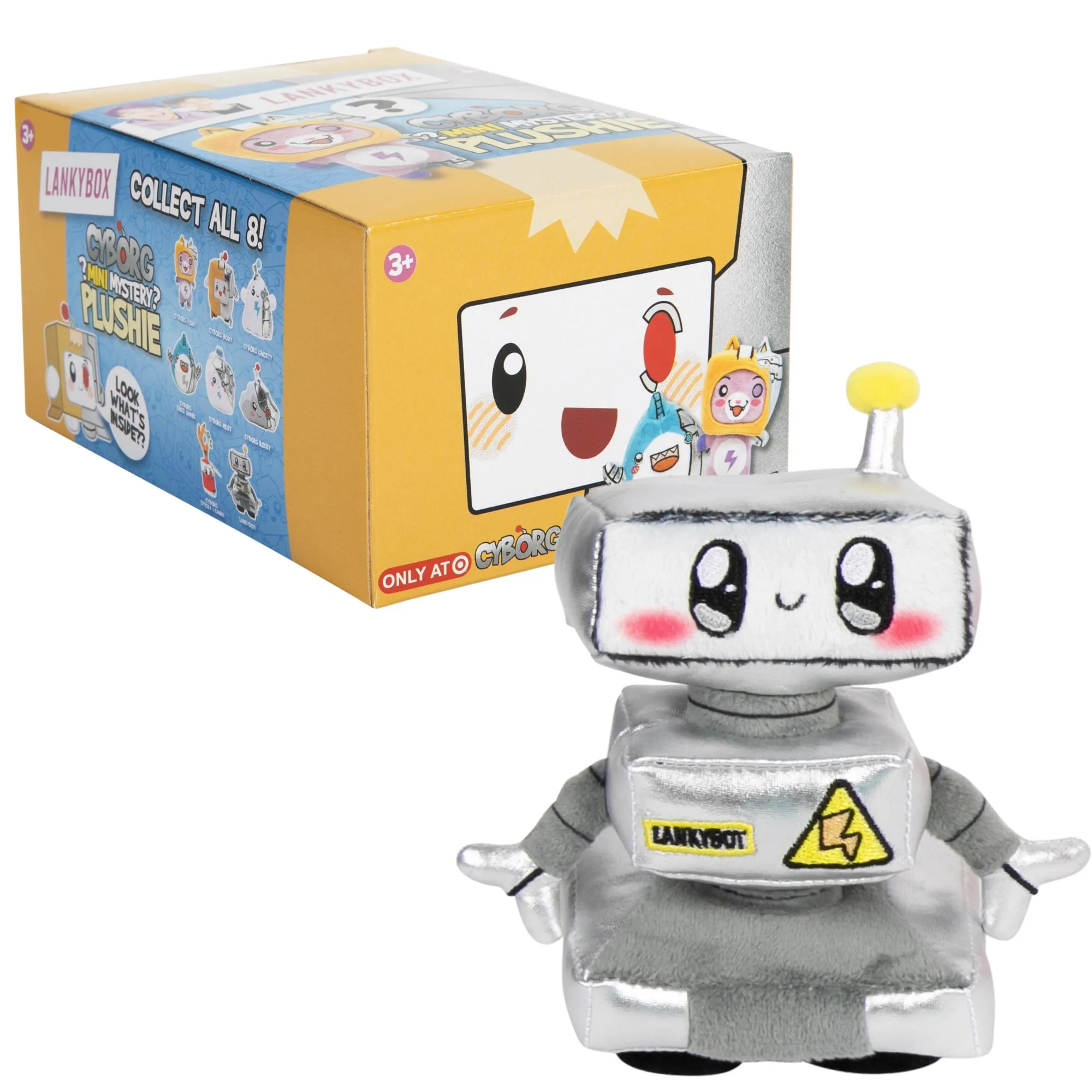 Lankybox 6 Inch Cyborg Mystery Plush S3