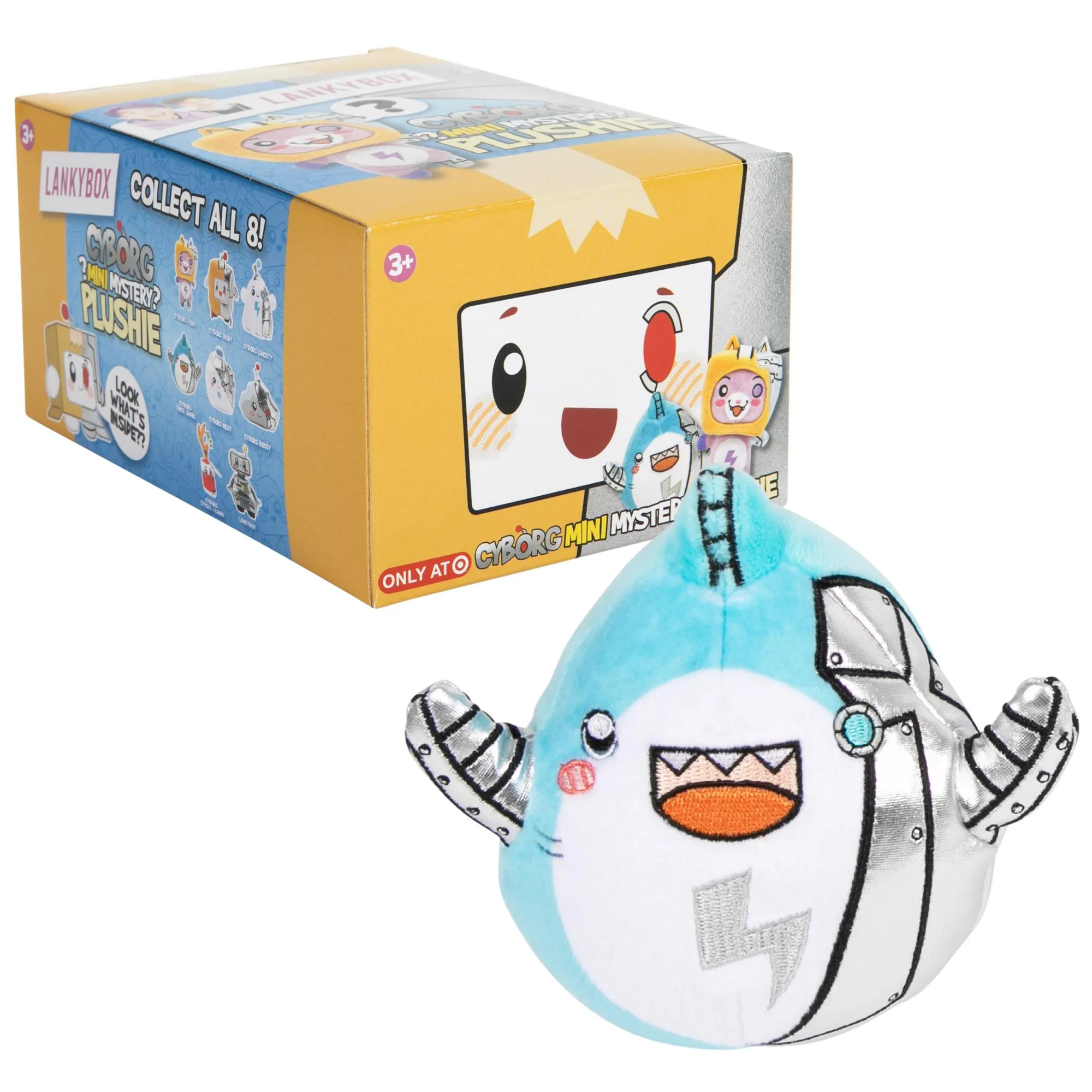 Lankybox 6 Inch Cyborg Mystery Plush S3