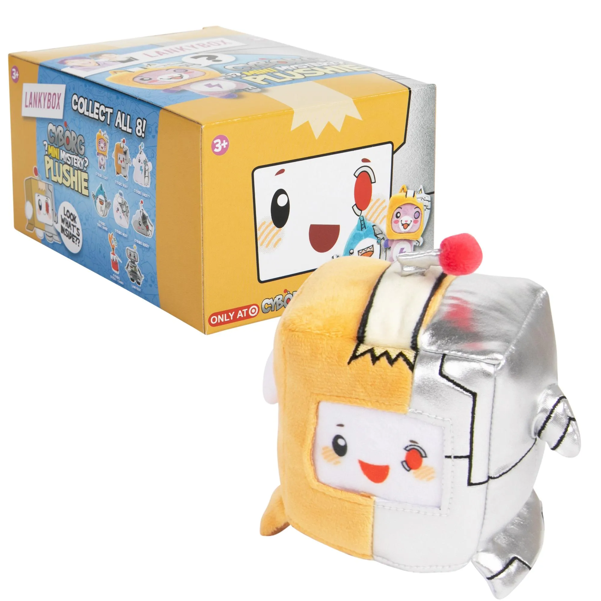 Lankybox 6 Inch Cyborg Mystery Plush S3