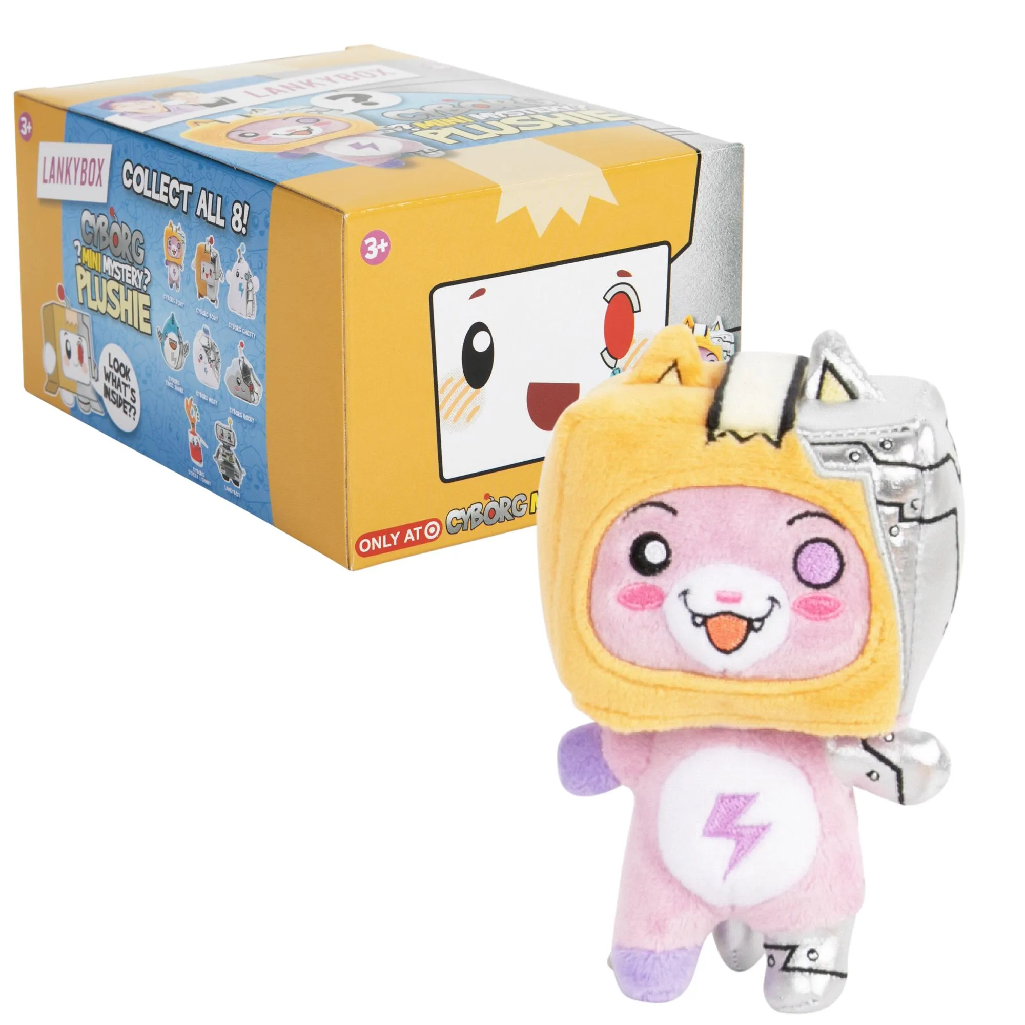 Lankybox 6 Inch Cyborg Mystery Plush S3