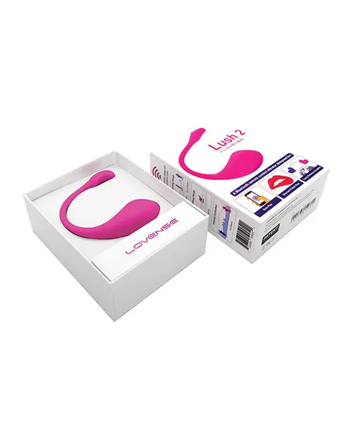 Lovense Lush 2.0 Sound Activated Vibrator - Pink