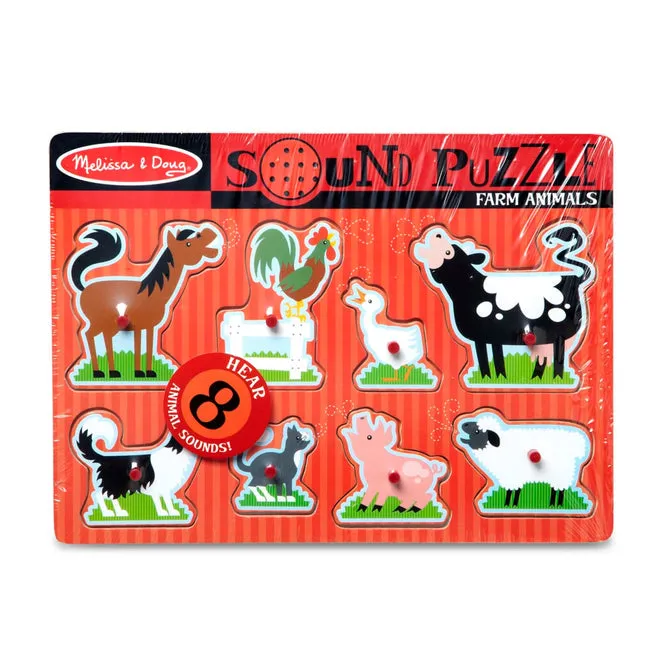 Melissa & Doug Farm Animals Sound Puzzle