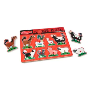 Melissa & Doug Farm Animals Sound Puzzle